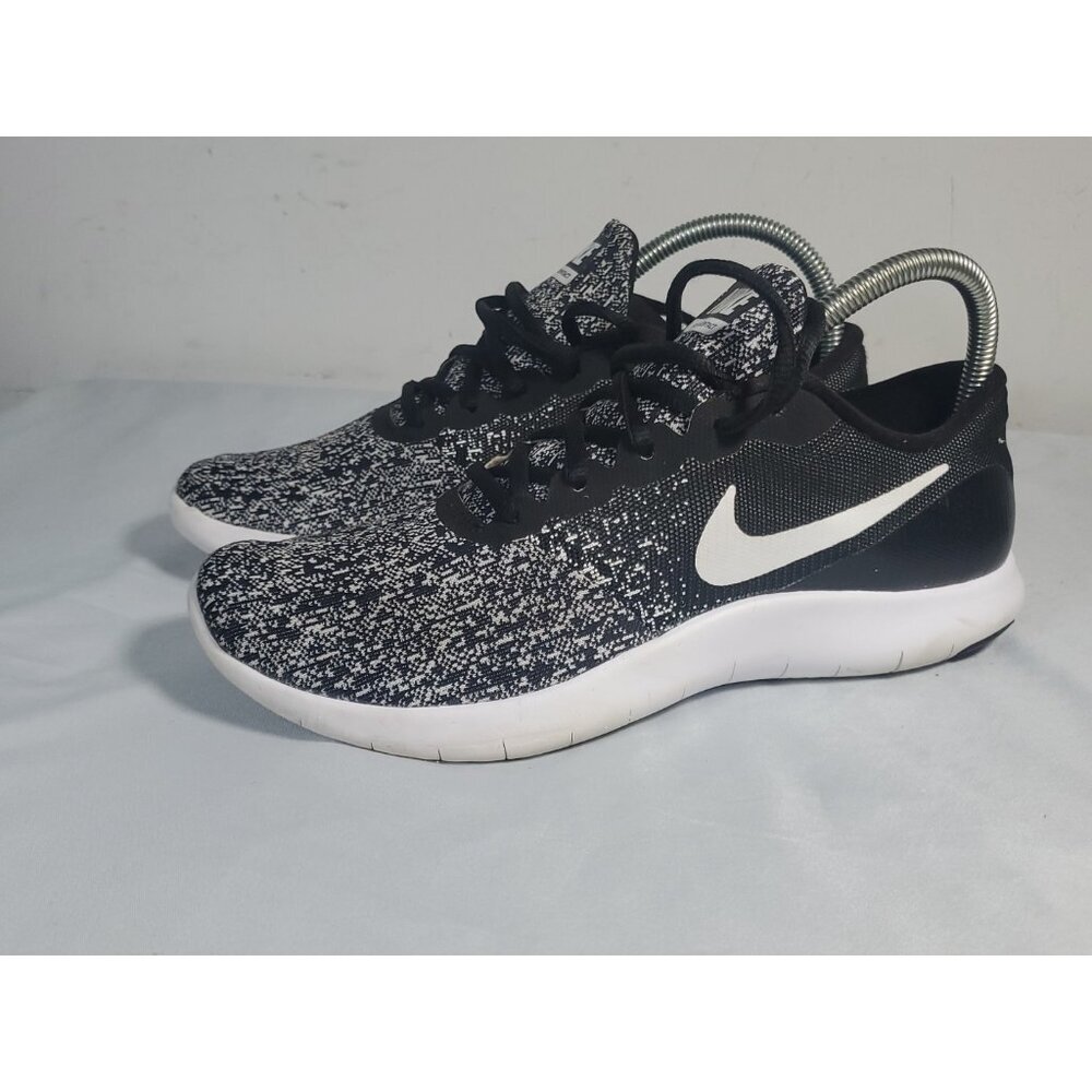 Nike Flex Contact Sneakers Women's Size 8.5 Black White 908995-002 - Picture 2 of 14